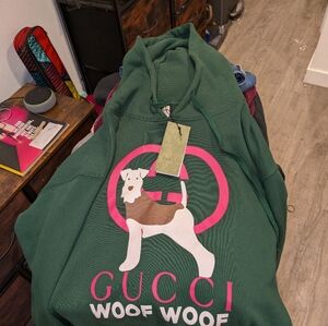 Brand new never worn Gucci woof woof hoodie size large it still has the tags on